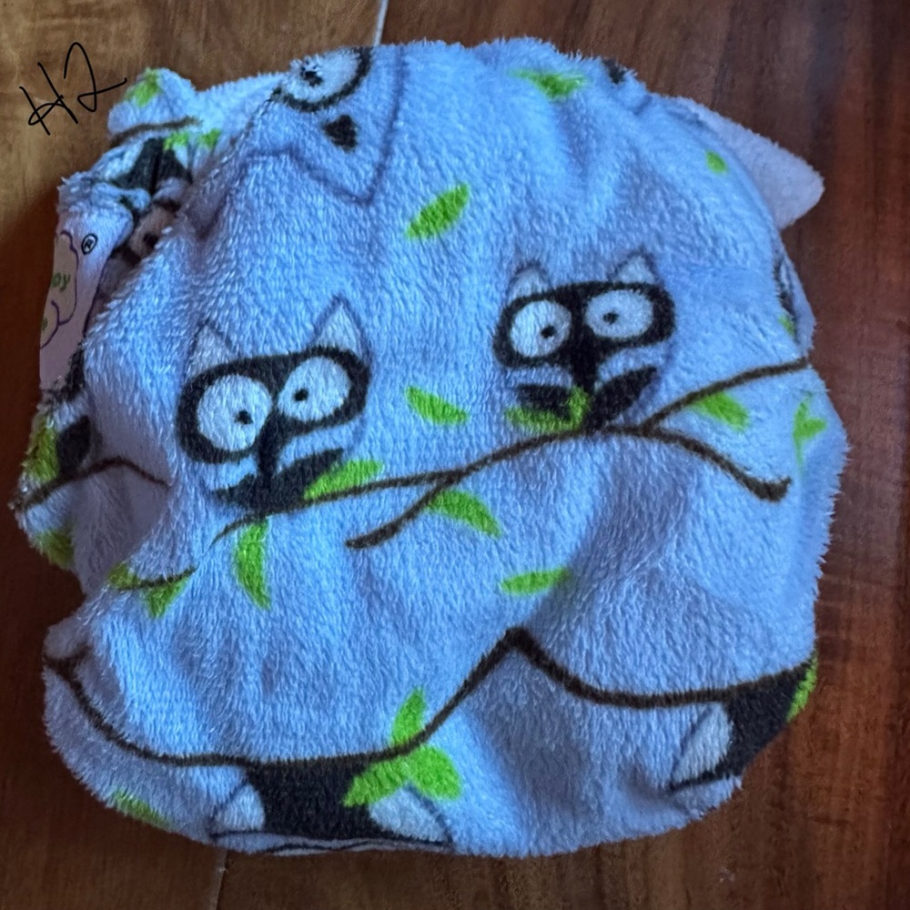 Cloth Diaper - Newborn - Happy Flute - all-in-one - Owls